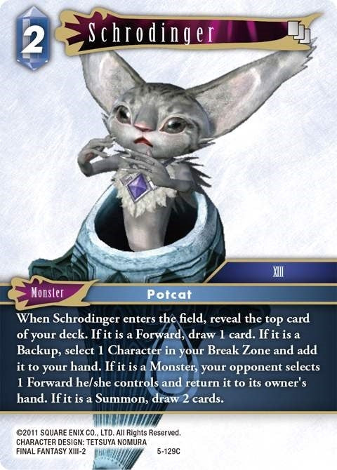 Image for Schrodinger (5-129C) (Opus V) (OP5) - Final Fantasy TCG