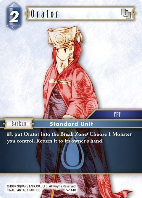 Image for Orator (Male Unit) (5-144C) (Opus V) (OP5) - Final Fantasy TCG