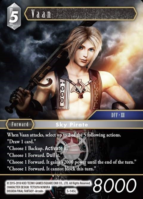 Image for Vaan (Legend) (5-145L) (Opus V) (OP5) - Final Fantasy TCG