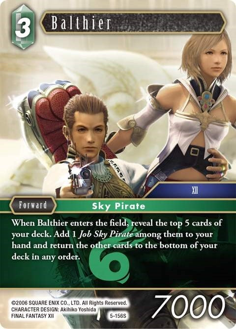 Image for Balthier (5-156S) (Opus V) (OP5) - Final Fantasy TCG