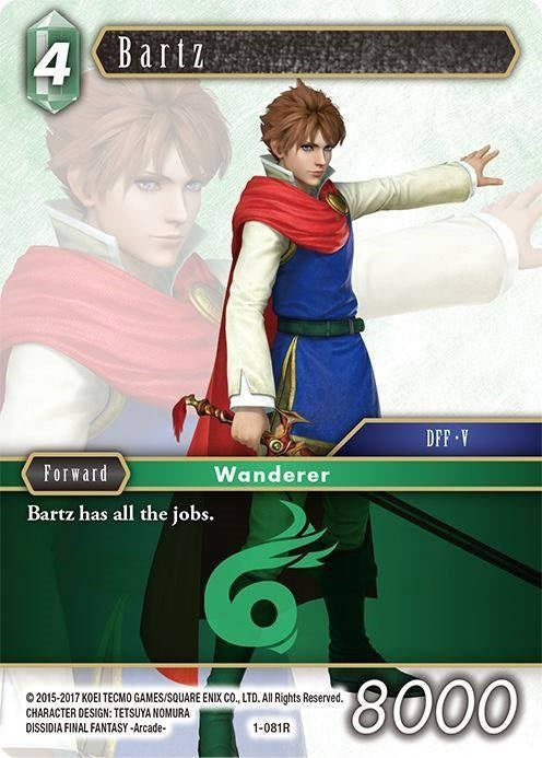 Image for Bartz (Alternate Art Promo) (PR-011/1-081R) (FF: Promo Cards) (PR) - Final Fantasy TCG
