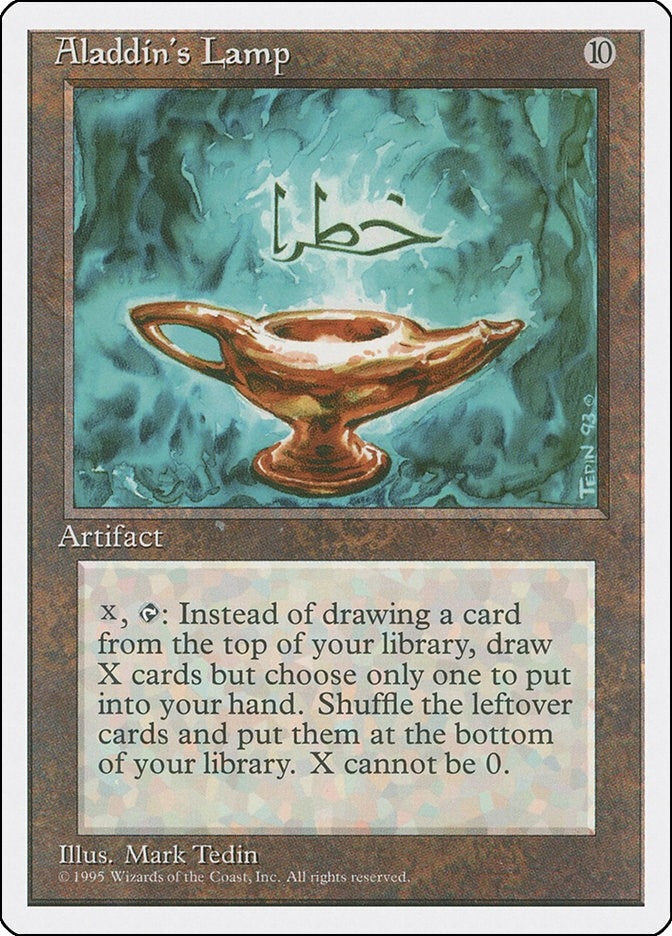 Image for Aladdin's Lamp (Fourth Edition) (4ED) - Magic: The Gathering
