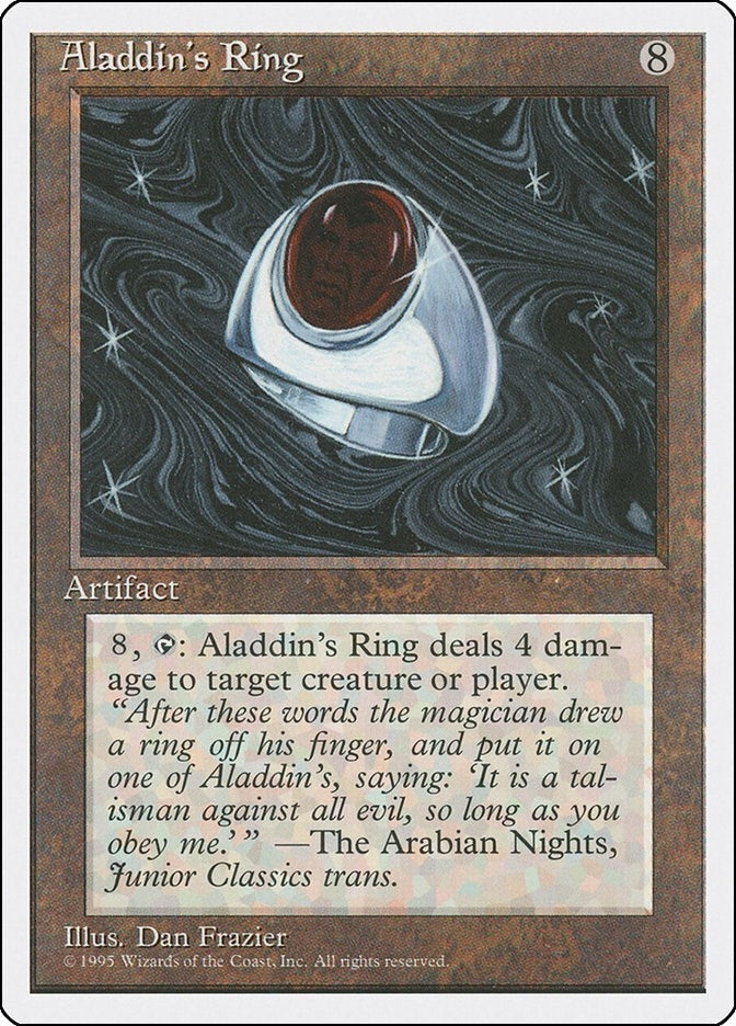 Image for Aladdin's Ring (Fourth Edition) (4ED) - Magic: The Gathering