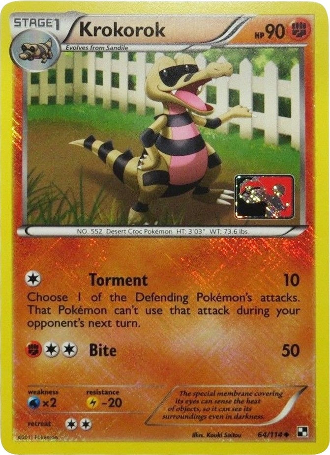 Krokorok - 64/114 (League Promo) (064/114) (League & Championship Cards)