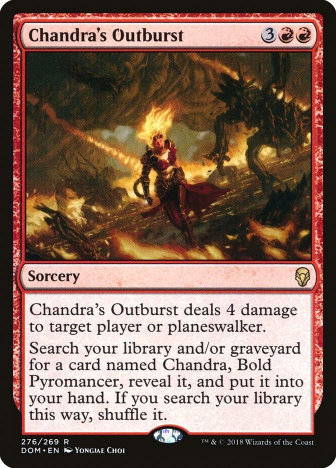 Image for Chandra's Outburst (276) (Dominaria) (DOM) - Magic: The Gathering