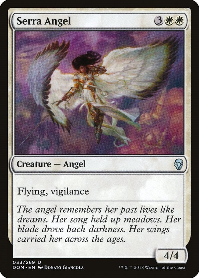Image for Serra Angel (33) (Dominaria) (DOM) - Magic: The Gathering