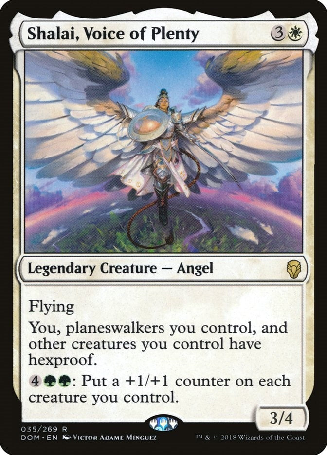 Image for Shalai, Voice of Plenty (35) (Dominaria) (DOM) - Magic: The Gathering