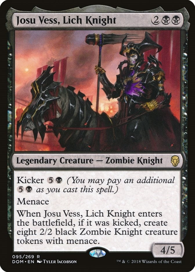 Image for Josu Vess, Lich Knight (95) (Dominaria) (DOM) - Magic: The Gathering