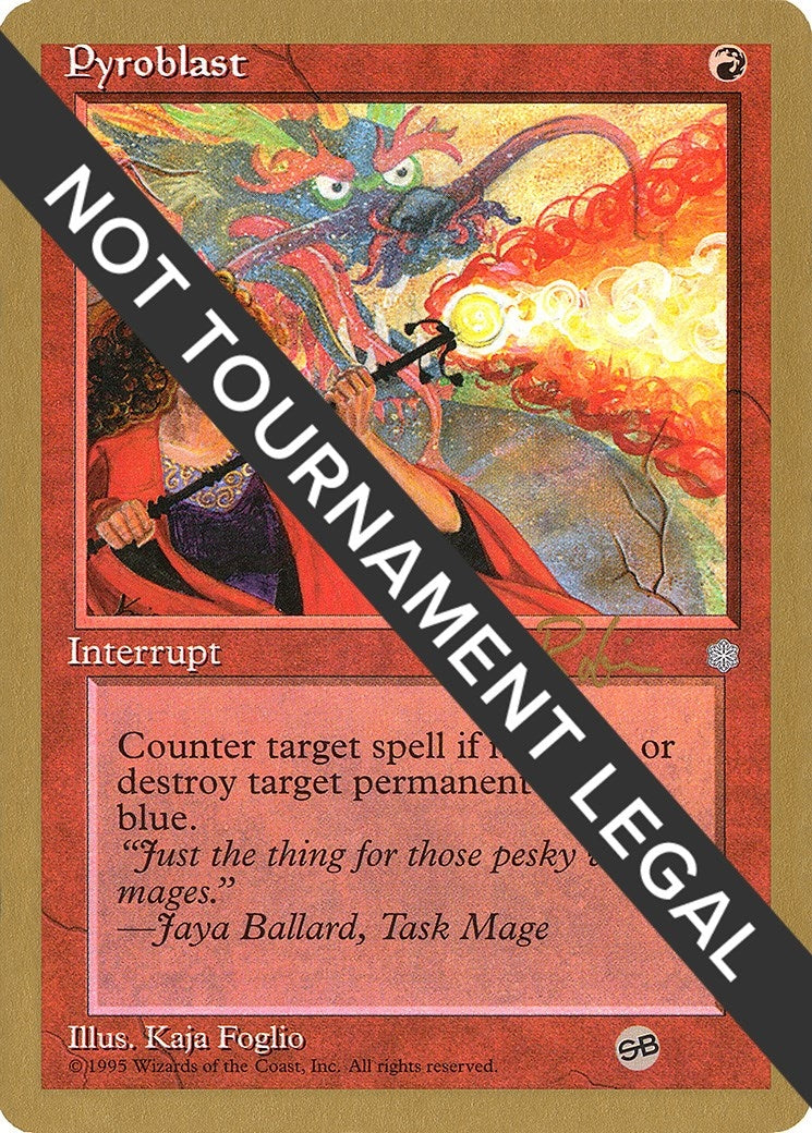 Image for Pyroblast - 1998 Ben Rubin (ICE) (SB) (World Championship Decks) (WCD) - Magic: The Gathering