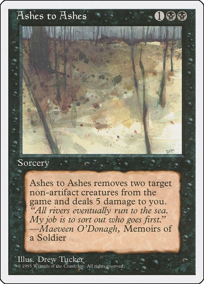 Image for Ashes to Ashes (Fourth Edition) (4ED) - Magic: The Gathering