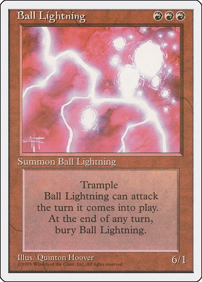 Image for Ball Lightning (Fourth Edition) (4ED) - Magic: The Gathering