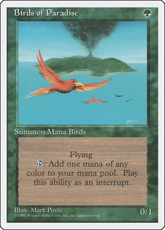 Image for Birds of Paradise (118) (Fourth Edition) (4ED) - Magic: The Gathering