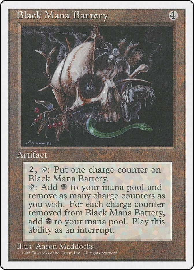 Image for Black Mana Battery (Fourth Edition) (4ED) - Magic: The Gathering