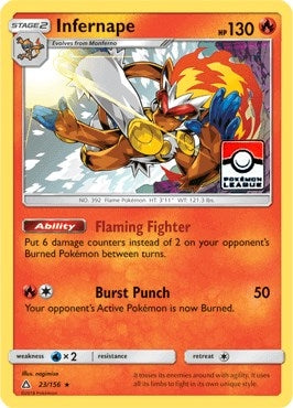 Infernape - 23/156 (Pokemon League) (023/156) (League & Championship Cards)