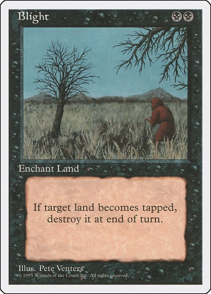 Image for Blight (Fourth Edition) (4ED) - Magic: The Gathering