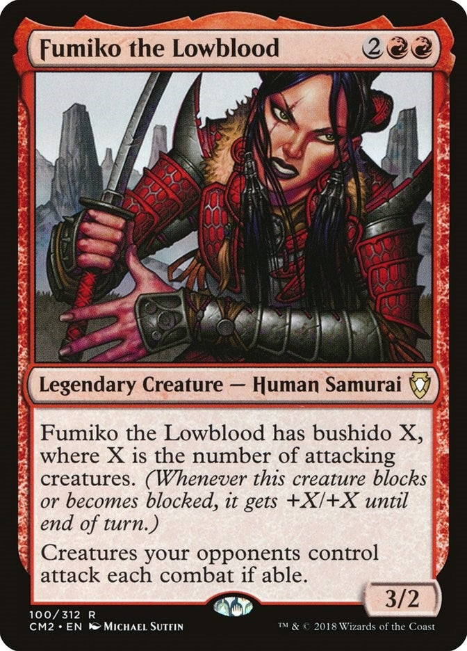 Image for Fumiko the Lowblood (100) (Commander Anthology Volume II) (CM2) - Magic: The Gathering