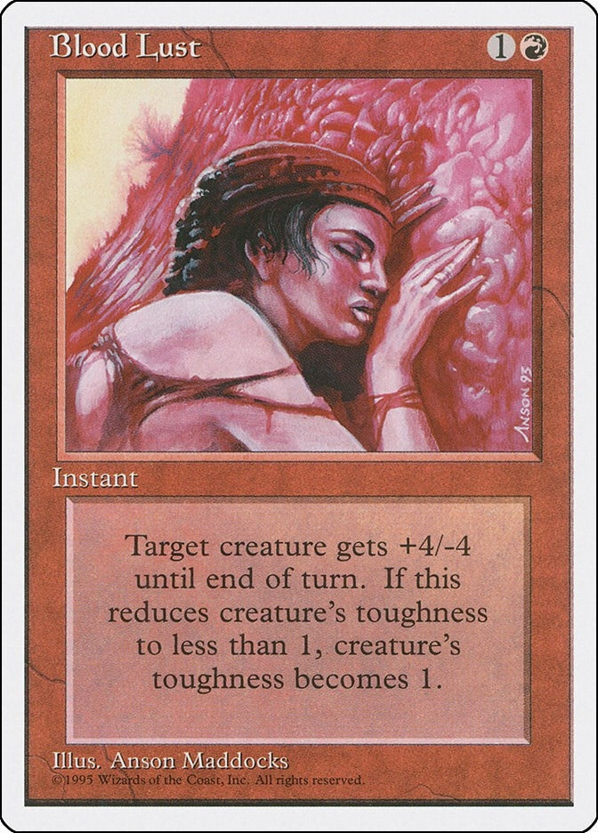 Image for Blood Lust (Fourth Edition) (4ED) - Magic: The Gathering