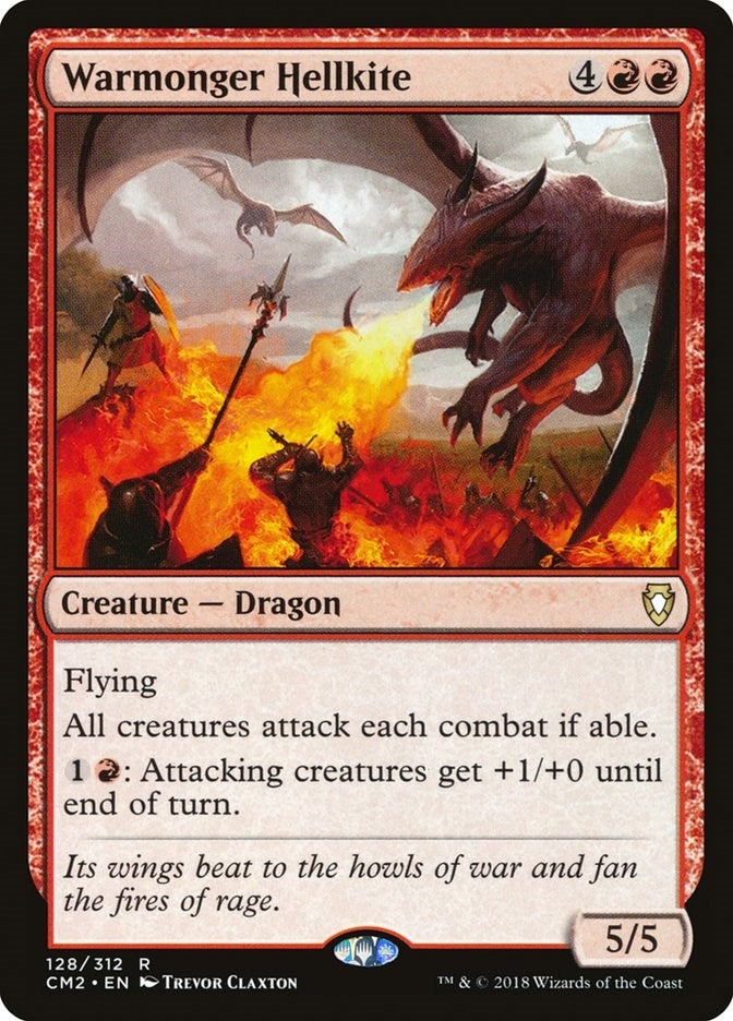 Image for Warmonger Hellkite (128) (Commander Anthology Volume II) (CM2) - Magic: The Gathering