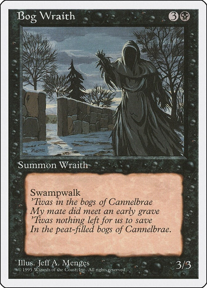 Image for Bog Wraith (Fourth Edition) (4ED) - Magic: The Gathering