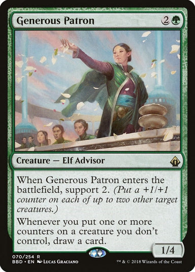 Image for Generous Patron (70) (Battlebond) (BBD) - Magic: The Gathering