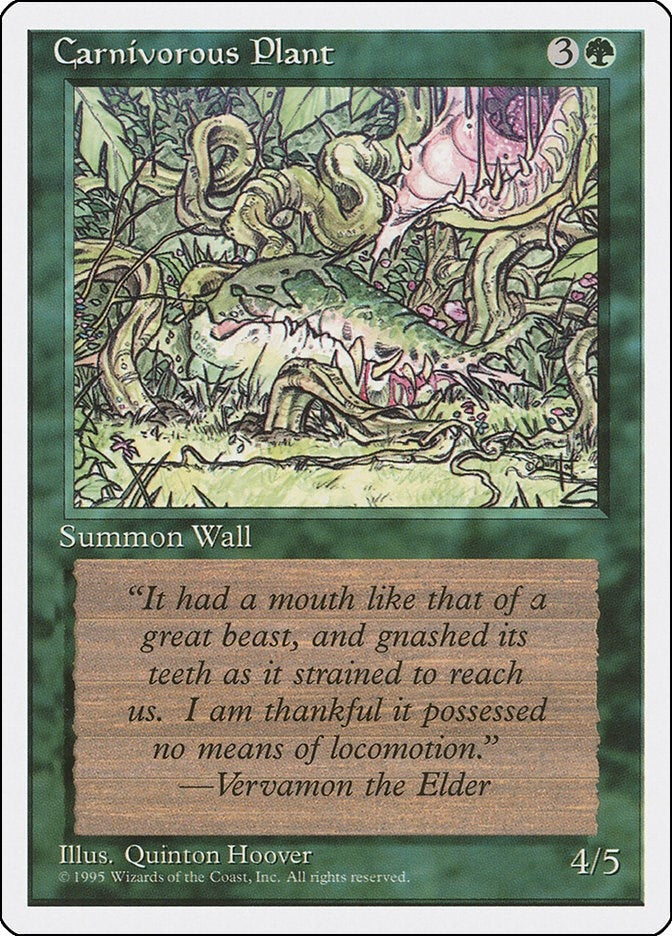 Image for Carnivorous Plant (Fourth Edition) (4ED) - Magic: The Gathering