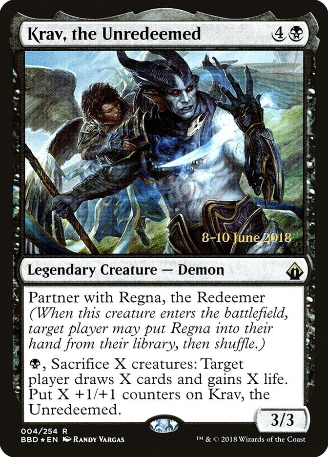 Image for Krav, the Unredeemed (4) (Launch Party & Release Event Promos) (LARP) - Magic: The Gathering