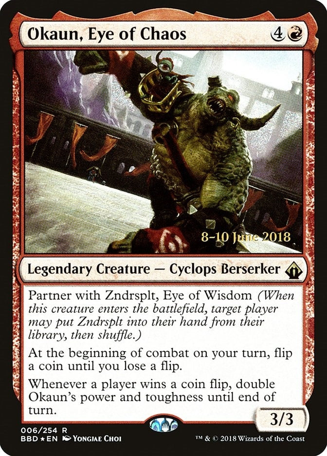Image for Okaun, Eye of Chaos (6) (Launch Party & Release Event Promos) (LARP) - Magic: The Gathering