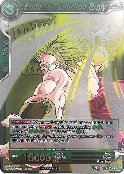 P-033  - Endless Evolution Broly (Metallic Foil) (Event Pack 2018)