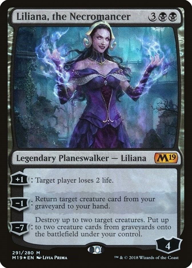 Image for Liliana, the Necromancer (291) (M19) - Magic: The Gathering