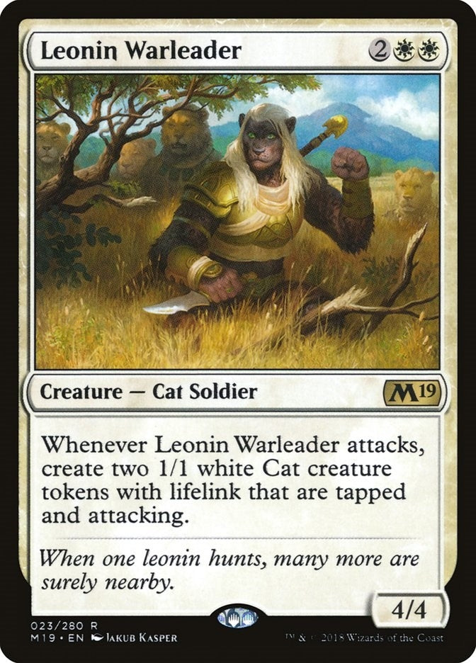 Image for Leonin Warleader (23) (M19) - Magic: The Gathering