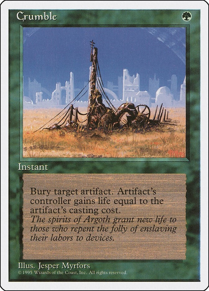 Image for Crumble (Fourth Edition) (4ED) - Magic: The Gathering