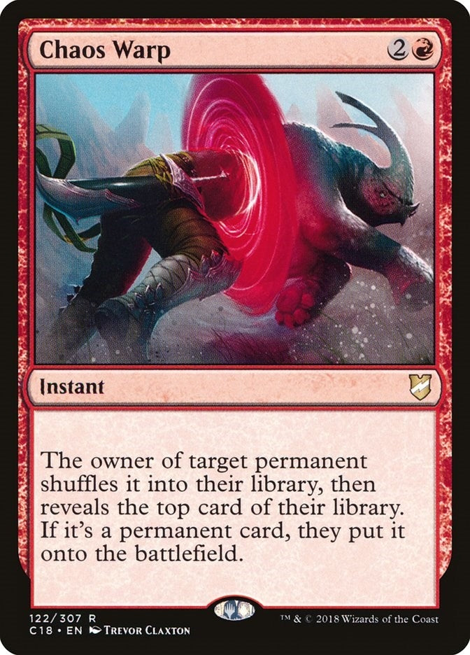 Image for Chaos Warp (122) (Commander 2018) (C18) - Magic: The Gathering