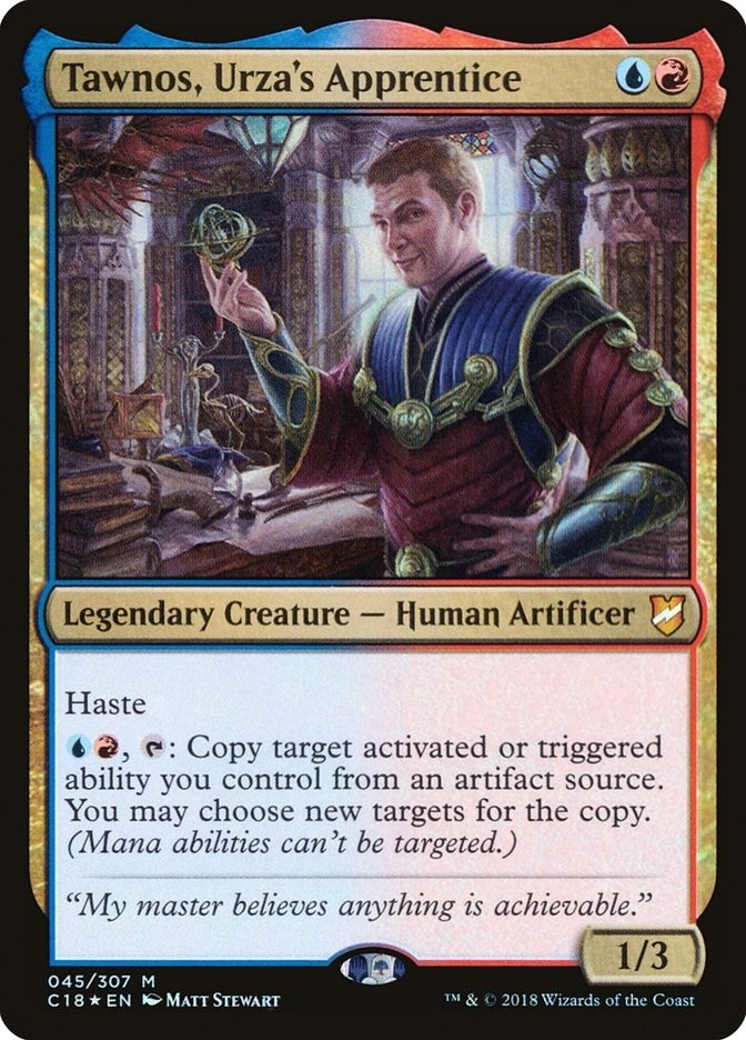 Image for Tawnos, Urza's Apprentice (45) (Commander 2018) (C18) - Magic: The Gathering
