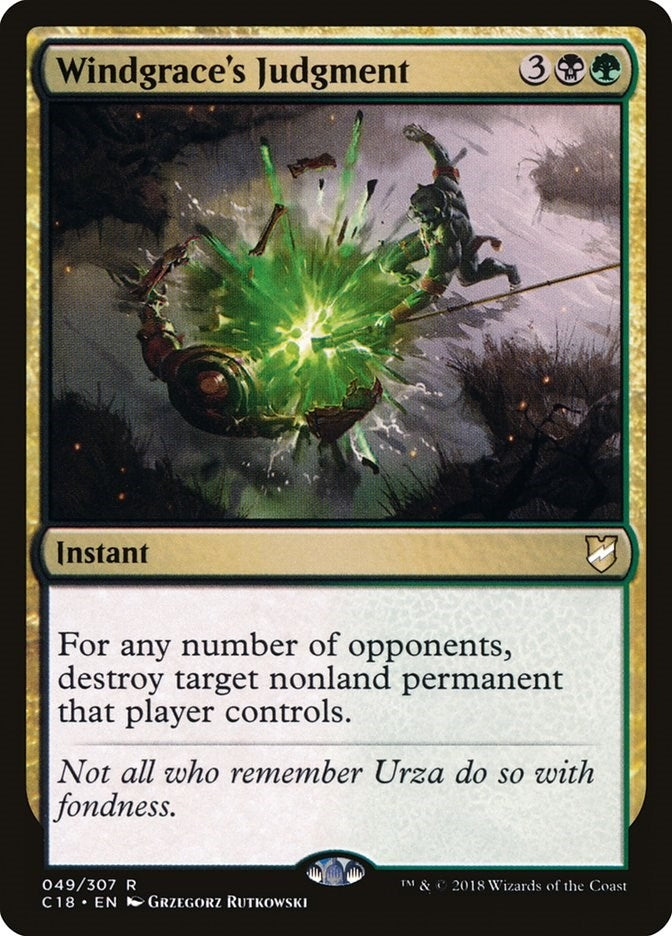 Image for Windgrace's Judgment (49) (Commander 2018) (C18) - Magic: The Gathering