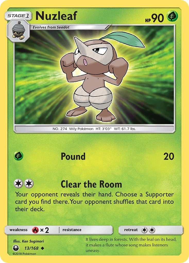 Nuzleaf (13/168) (SM - Celestial Storm)
