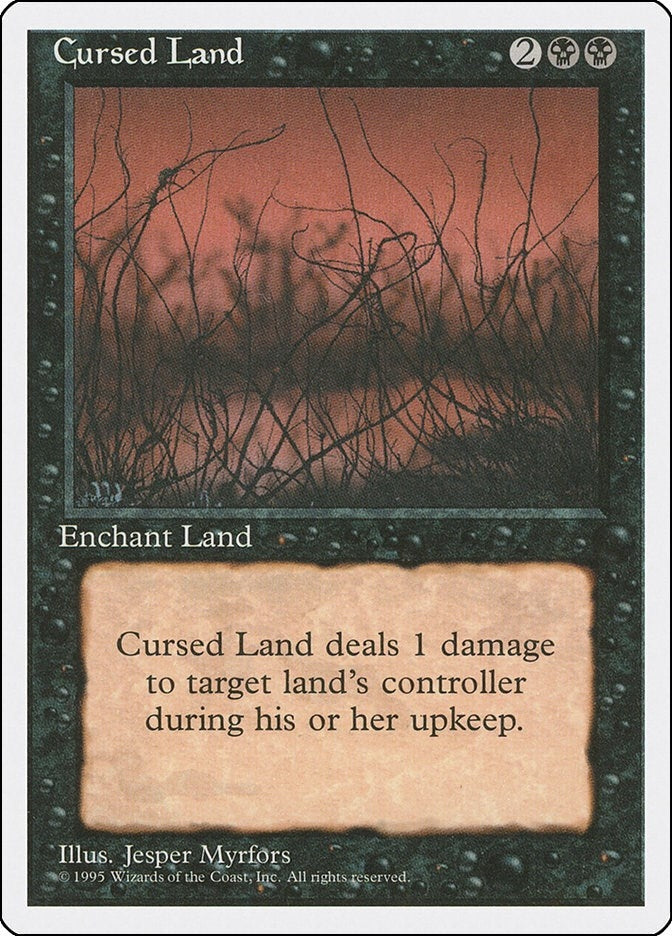 Image for Cursed Land (Fourth Edition) (4ED) - Magic: The Gathering