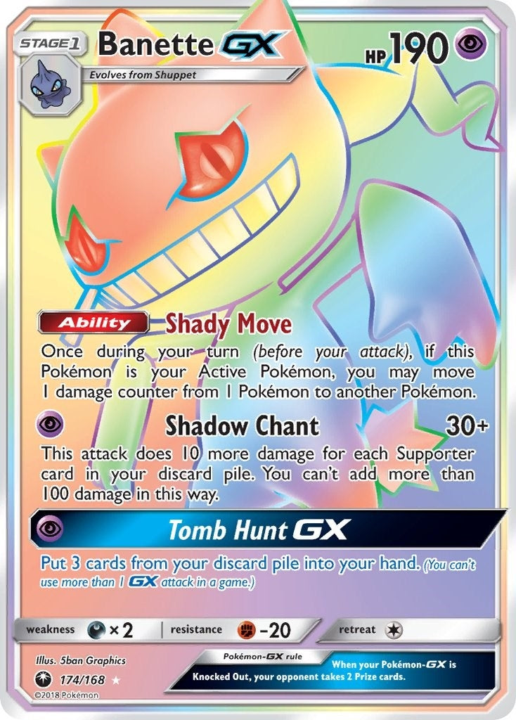 Banette GX (Secret) (174/168) (SM - Celestial Storm)
