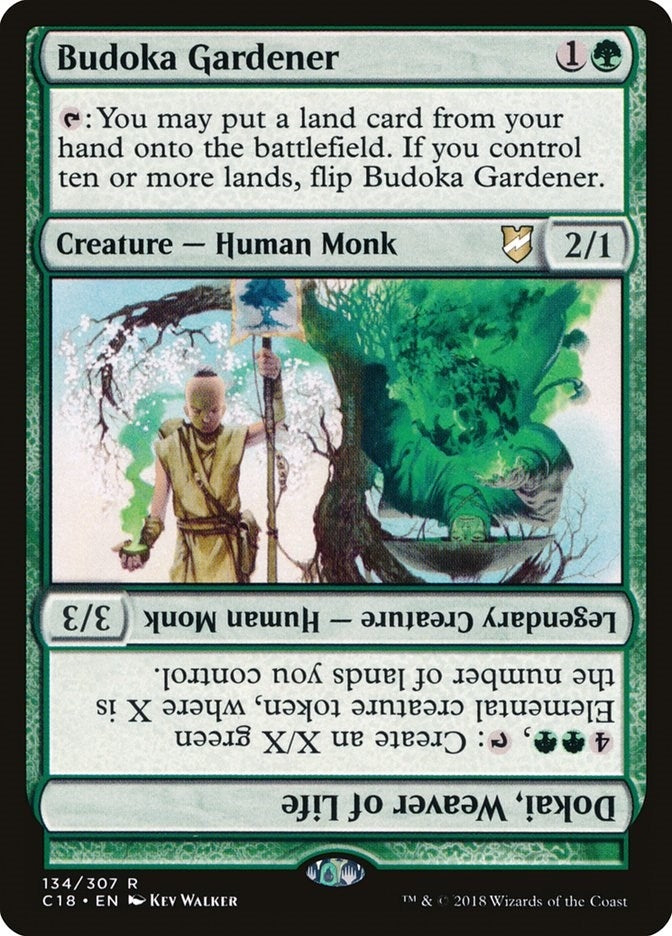 Image for Budoka Gardener // Dokai, Weaver of Life (134) (Commander 2018) (C18) - Magic: The Gathering