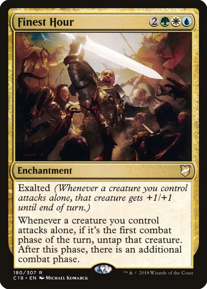 Image for Finest Hour (180) (Commander 2018) (C18) - Magic: The Gathering
