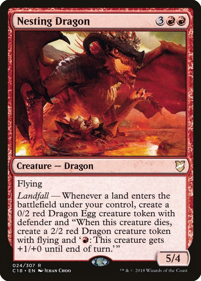 Image for Nesting Dragon (24) (Commander 2018) (C18) - Magic: The Gathering