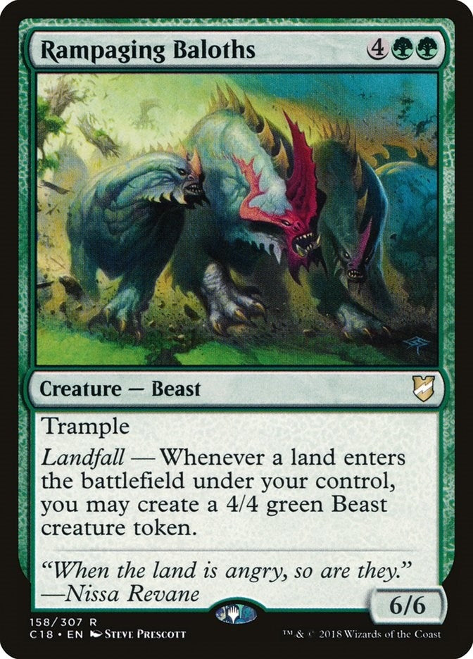 Image for Rampaging Baloths (158) (Commander 2018) (C18) - Magic: The Gathering
