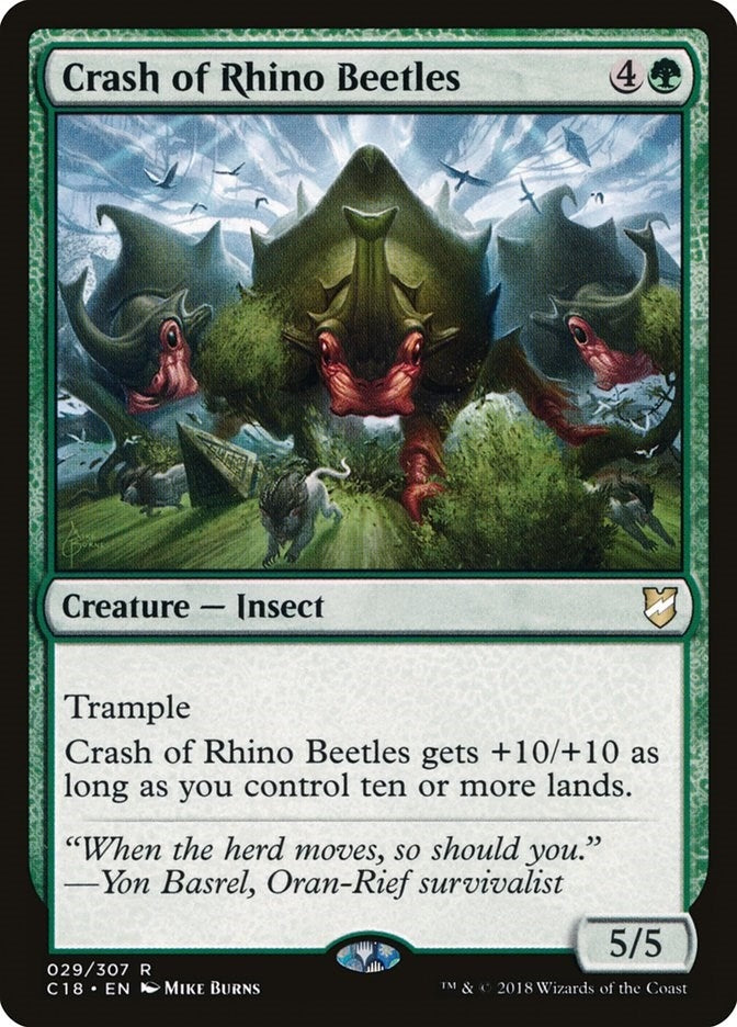 Image for Crash of Rhino Beetles (29) (Commander 2018) (C18) - Magic: The Gathering