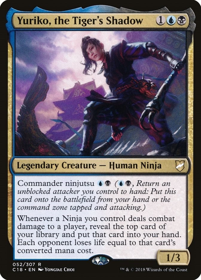 Image for Yuriko, the Tiger's Shadow (52) (Commander 2018) (C18) - Magic: The Gathering