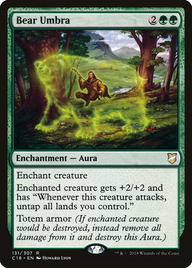 Image for Bear Umbra (131) (Commander 2018) (C18) - Magic: The Gathering