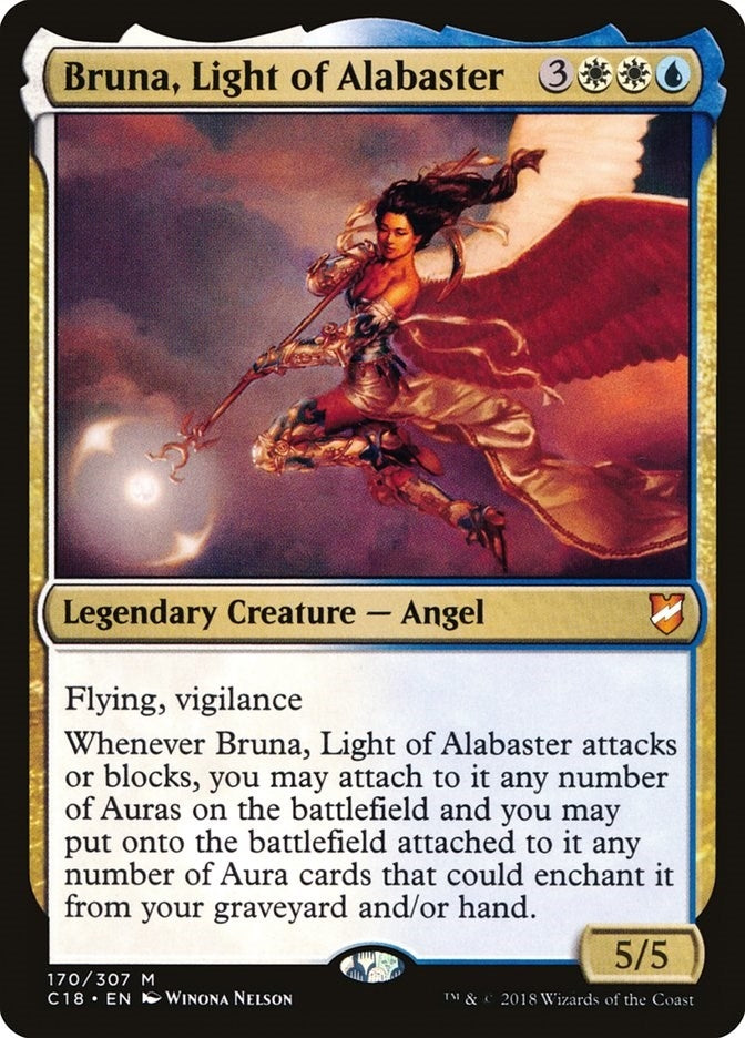 Image for Bruna, Light of Alabaster (170) (Commander 2018) (C18) - Magic: The Gathering