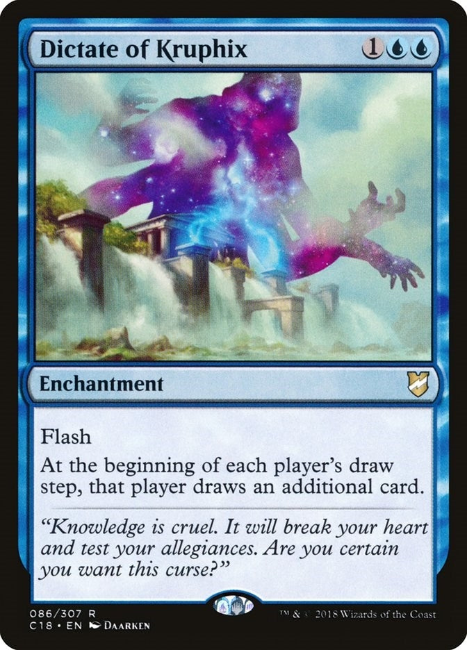 Image for Dictate of Kruphix (86) (Commander 2018) (C18) - Magic: The Gathering