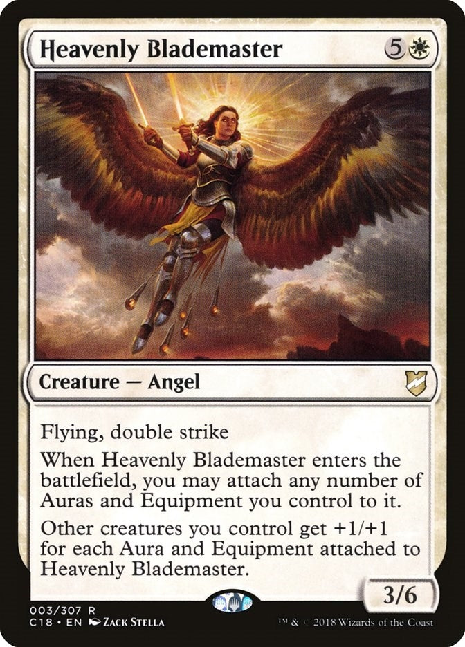 Image for Heavenly Blademaster (3) (Commander 2018) (C18) - Magic: The Gathering