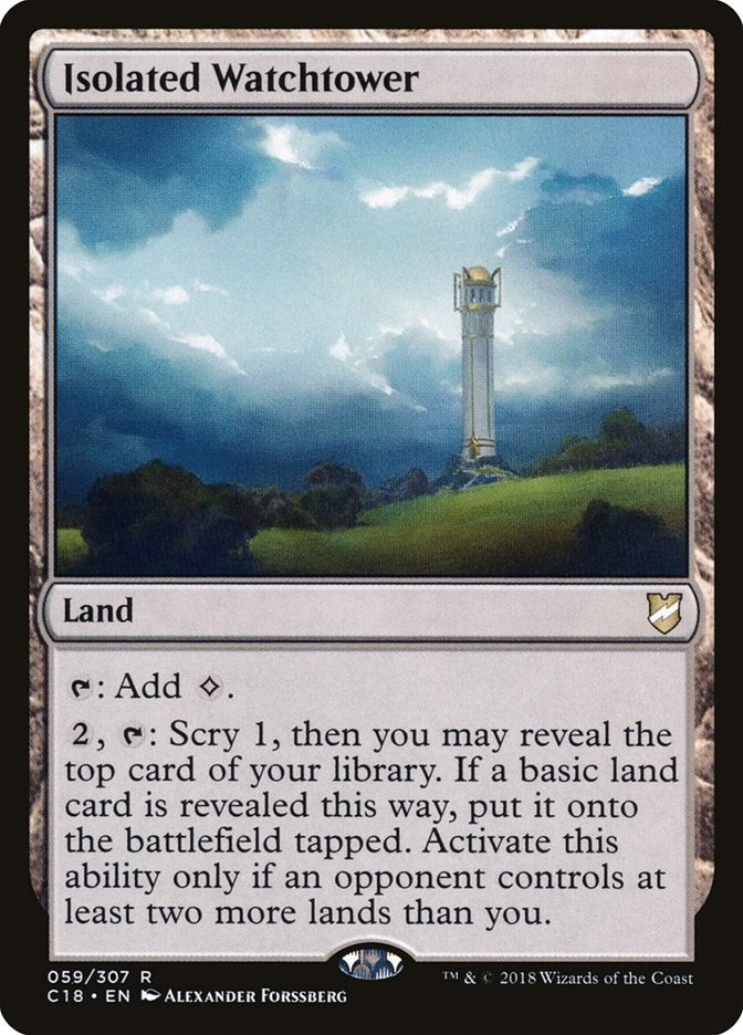 Image for Isolated Watchtower (59) (Commander 2018) (C18) - Magic: The Gathering
