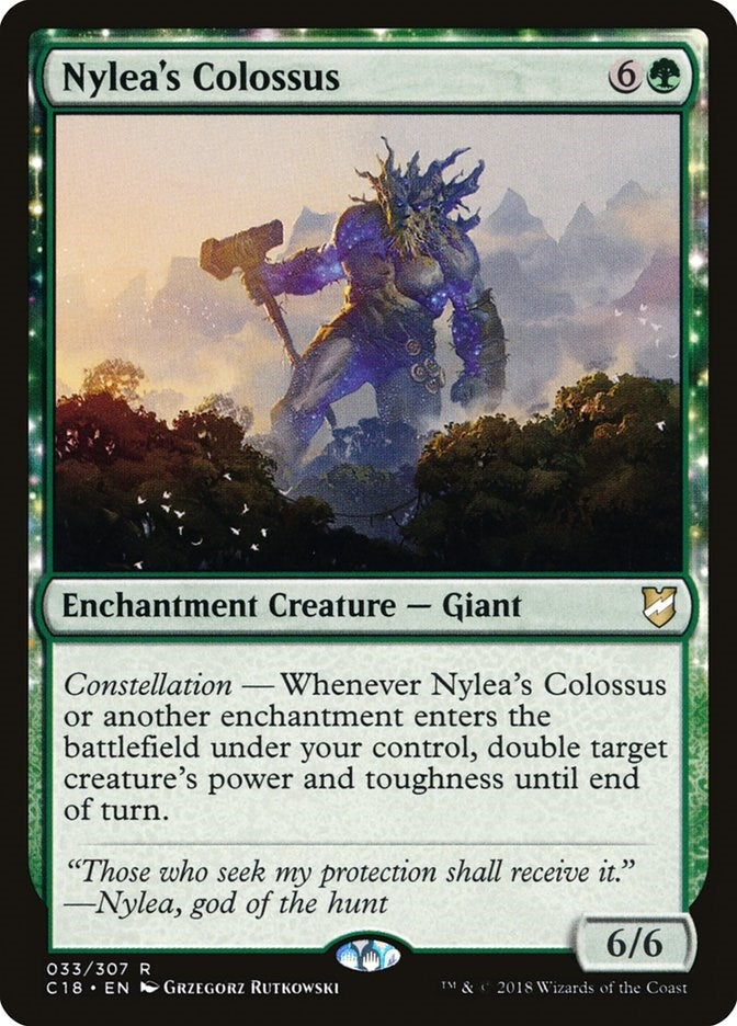 Image for Nylea's Colossus (33) (Commander 2018) (C18) - Magic: The Gathering