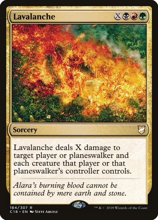 Image for Lavalanche (184) (Commander 2018) (C18) - Magic: The Gathering